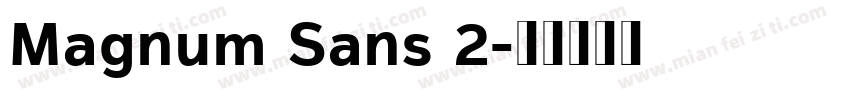 Magnum Sans 2字体转换